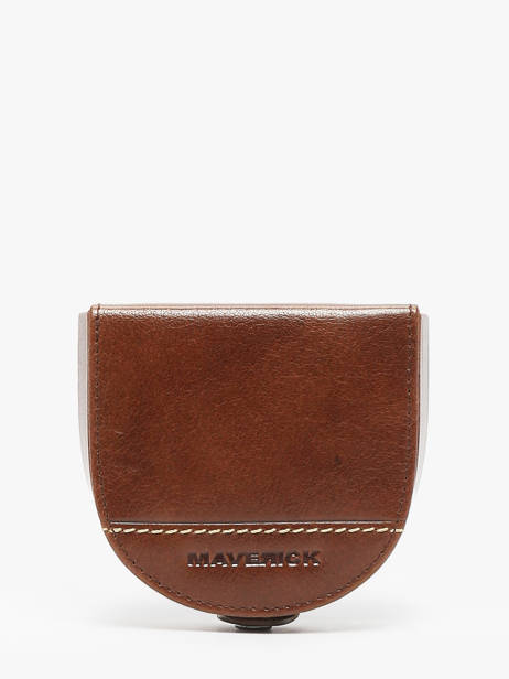 Porte-monnaie Cuir Maverick Marron rough gear MAVRG057