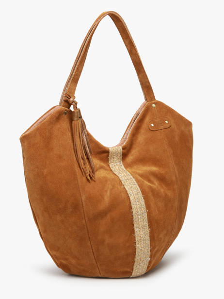 Sac Porté épaule Vintage Cuir Mila louise Marron vintage 23034V4 vue secondaire 1