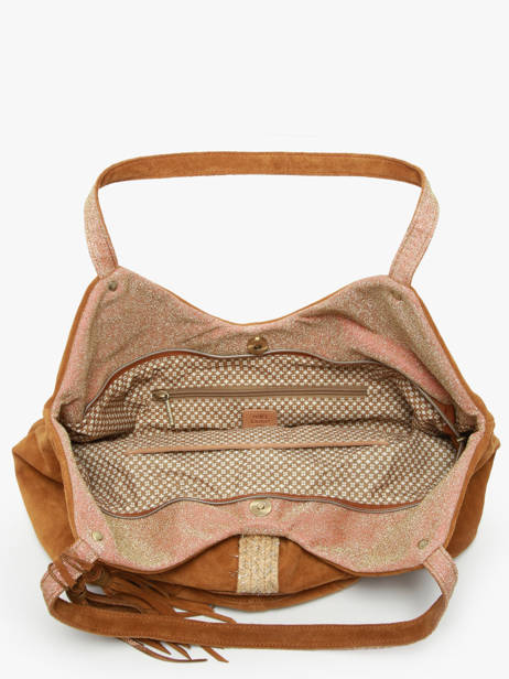 Sac Porté épaule Vintage Cuir Mila louise Marron vintage 23034V4 vue secondaire 2