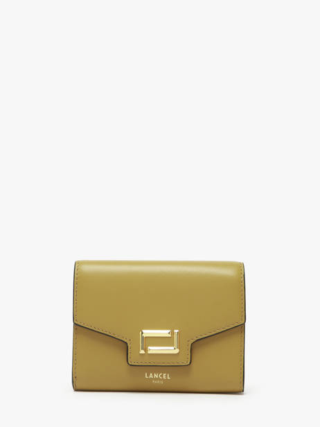 Portefeuille Cuir Lancel Vert angele A13161
