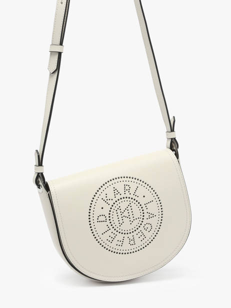 Sac Bandoulière K Circle Cuir Karl lagerfeld Beige k circle A1W30212 vue secondaire 2
