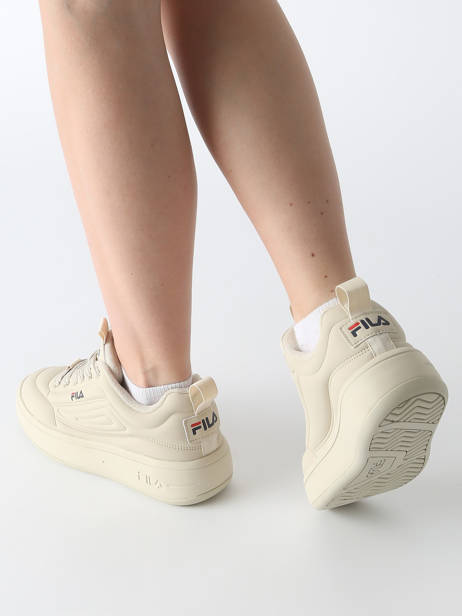 Sneakers Super Bubble Fila Beige women FFW0536 vue secondaire 1