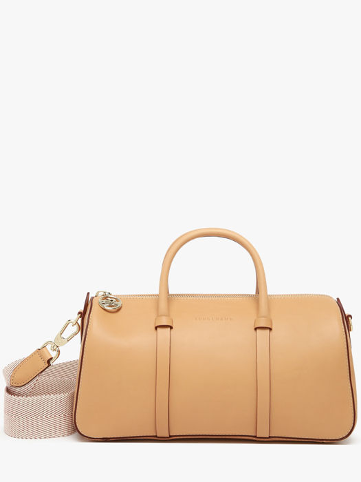 Longchamp Daylong chevron Sacs porté main Beige