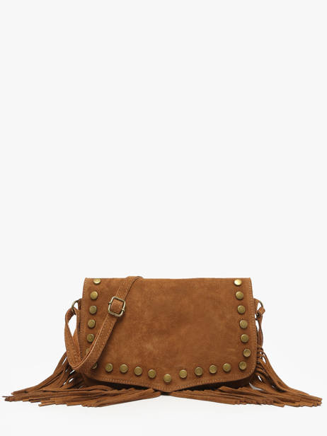 Sac Bandoulière Velvet Cuir Milano Marron velvet VE241115