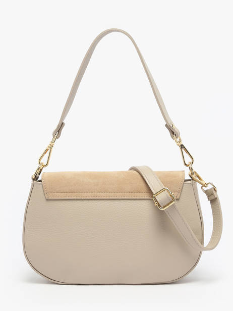 Sac Bandoulière Velvet Caviar Cuir Milano Beige velvet caviar VC25069 vue secondaire 4