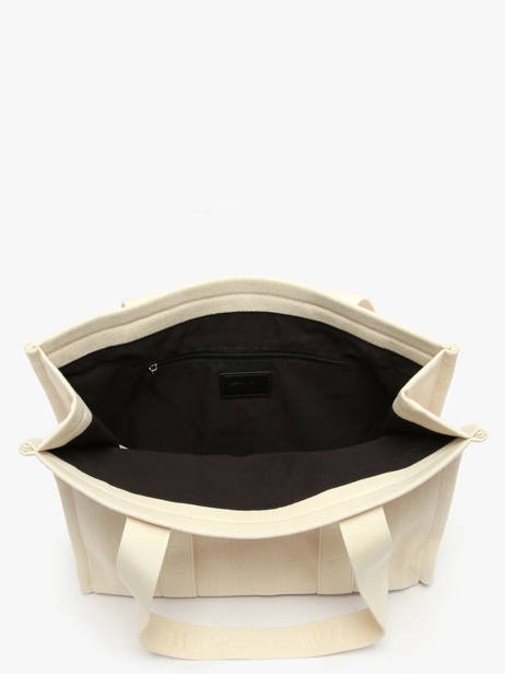 Sac Porté épaule Cabas Coton Vanessa wu Beige cabas MA0135 vue secondaire 3