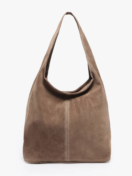 Sac Porté épaule Velvet Cuir Milano Marron velvet VE25065