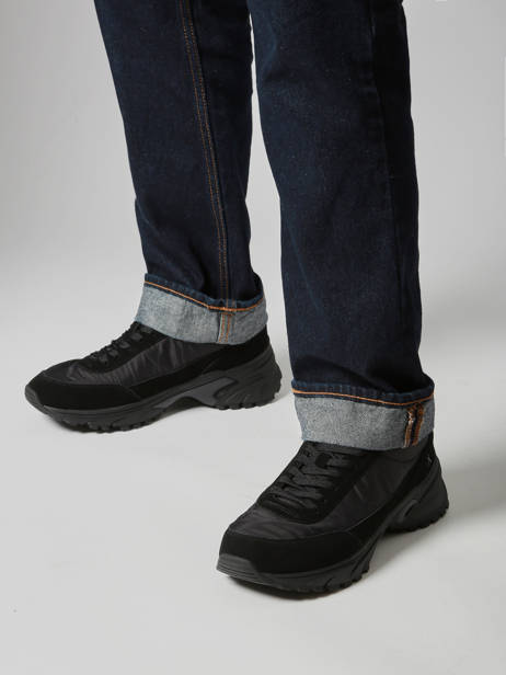 Sneakers En Cuir Calvin klein jeans Noir men YM01292 vue secondaire 1