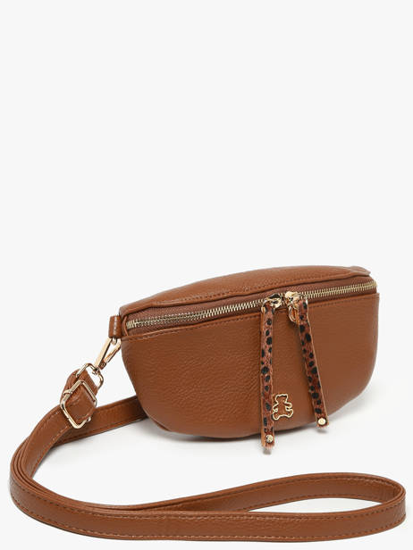 Sac Banane Lulu castagnette Marron zip ZINH vue secondaire 2