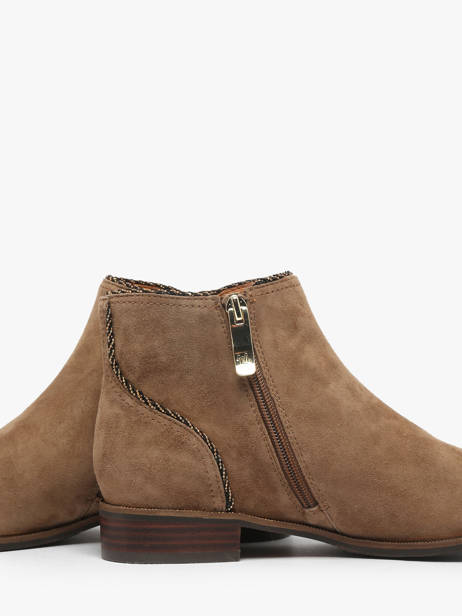 Bottines En Cuir Mam'zelle Beige women CSIRL61 vue secondaire 3