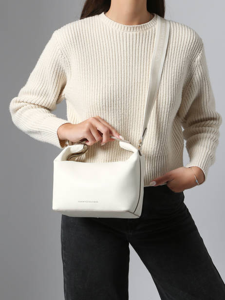 Sac Bandoulière Th Logotape Tommy hilfiger Blanc th logotape AW17451 vue secondaire 1