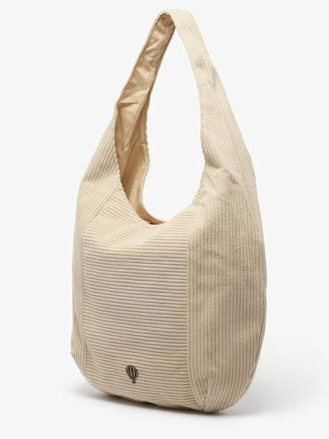 Sac Porté épaule Velours Polyester Le voyage en panier Marron velours AHP243 vue secondaire 2