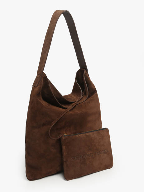 Sac Porté épaule Folk Lady Cuir Gerard darel Marron folk lady DCS91407 vue secondaire 2