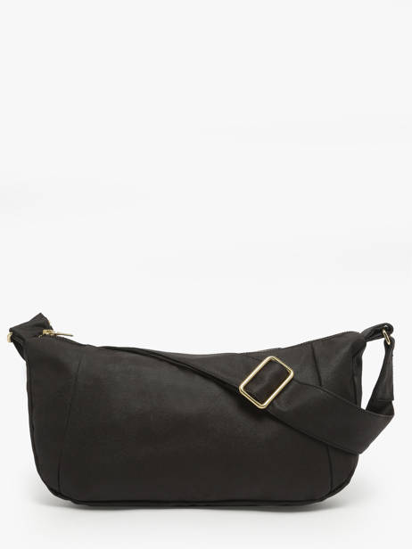 Sac Bandoulière Charlito Waxed Coton Recyclé Rivedroite Noir waxed CHARIWAX vue secondaire 4