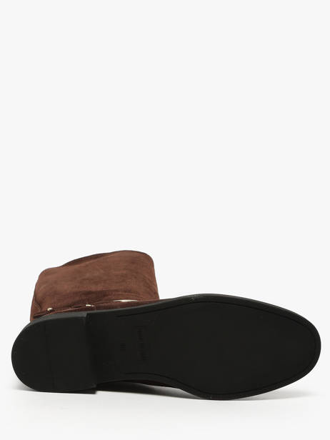 Bottes équestres En Croûte De Cuir The icona Marron women EMMA65 vue secondaire 4