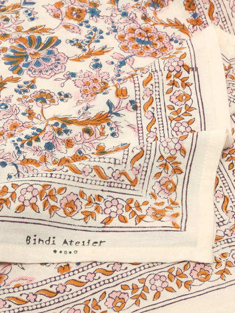 Foulard Bindi atelier Multicolore floral FL vue secondaire 1