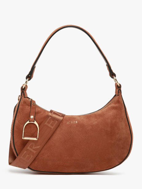 Sac Porté épaule Altesse Suede Cuir Etrier Marron altesse suede EASU017M