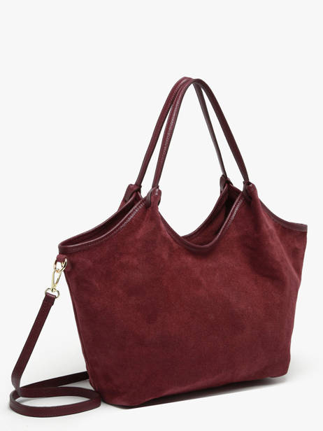 Sac Porté épaule Velvet Caviar Cuir Milano Rouge velvet caviar VC241110 vue secondaire 2