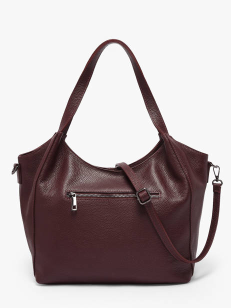 Sac Porté épaule Caviar Cuir Milano Rouge caviar CA25061 vue secondaire 4