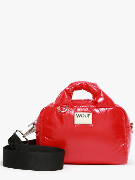 Sac Bandoulière Glossy Polyester Recyclé Wouf Rouge glossy BB250026