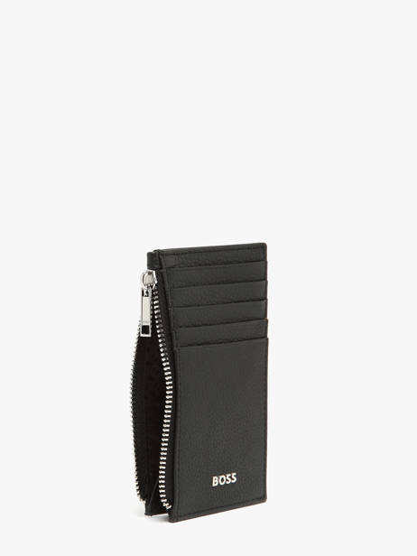 Porte-cartes Cuir Hugo boss Noir grained HLK518A vue secondaire 1