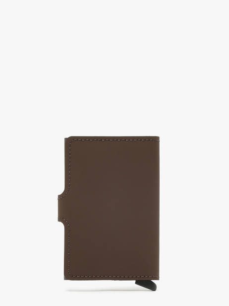 Porte-cartes Cuir Secrid Marron matte MM vue secondaire 3