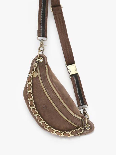 Sac Banane Mila louise Marron vintage 23689X vue secondaire 3