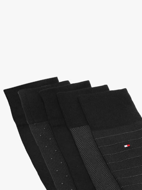 Chaussettes Homme 6 Paires Boîte Cadeau Tommy hilfiger Noir socks 71235374 vue secondaire 3