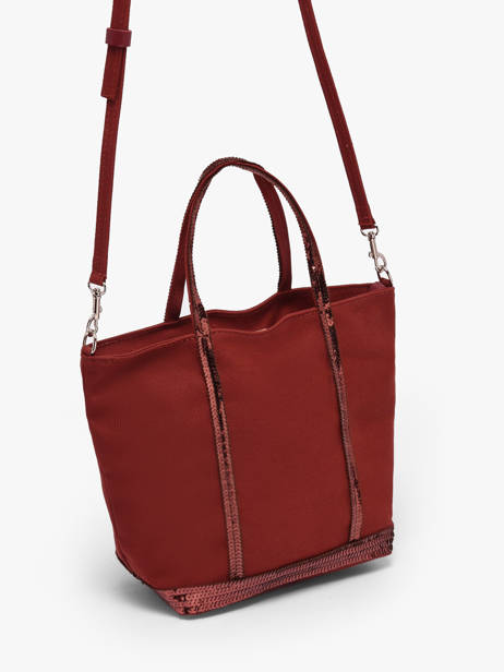 Petit Cabas Zippé Paillettes Vanessa bruno Rouge cabas 1V40435 vue secondaire 2
