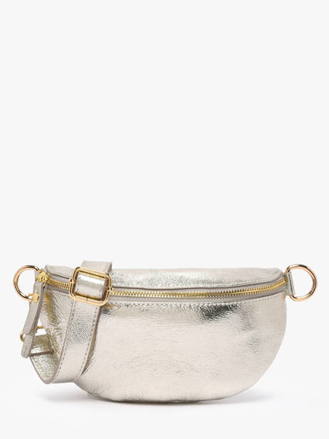 Sac Banane Cuir Milano Argent nine NI19091