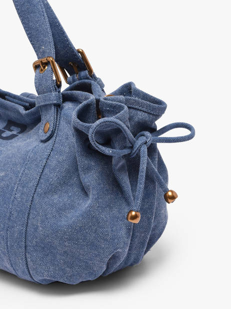 Sac 18h Canvas Coton Gerard darel Bleu canvas D489 vue secondaire 5
