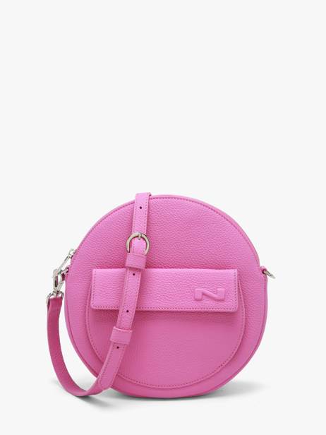 Sac Bandoulière Dorine Cuir Nathan baume Rose nathan 32PO