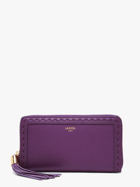 Portefeuille L Premier Flirt Cuir Lancel Violet premier flirt A10111