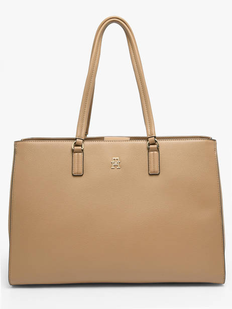 Sac Porté épaule Th Daily Polyester Tommy hilfiger Marron th daily AW18380