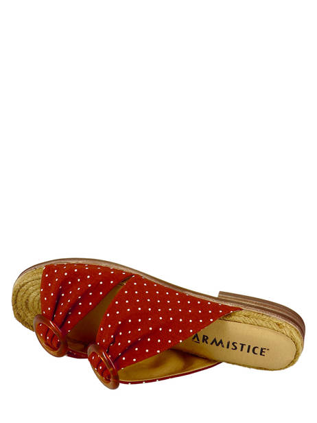 Mules Armistice Rouge women RIO6 vue secondaire 4
