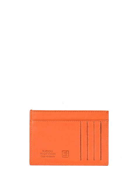 Porte-cartes Cuir Katana Orange marina 753001 vue secondaire 2