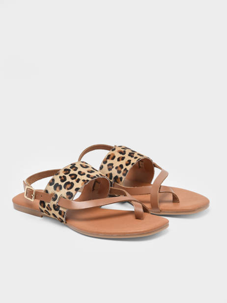 Sandales Lala En Cuir Pieces Marron women 17136423 vue secondaire 2